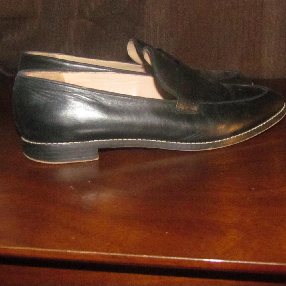Women’s Black Leather Loafers